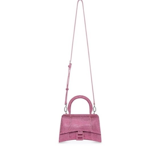 Balenciaga Hourglass Crystal / Rhinestones Pink Bag - Picture 7 of 7